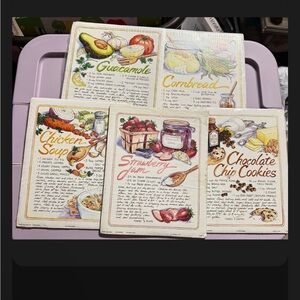 Choice of vintage recipe print NOS